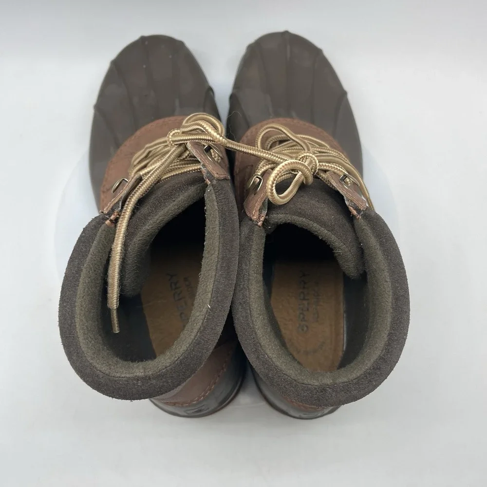 Sperry Boots Mens 12 Brewster Waterproof Boot Dark Tan STS14140 Outdoor Shoes‎